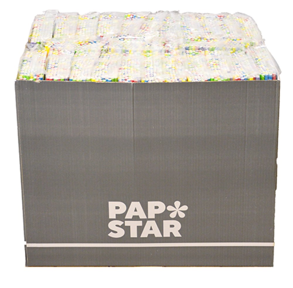 135 Shake-Halme, Papier Ø 8 mm · 25 cm farbig sortiert