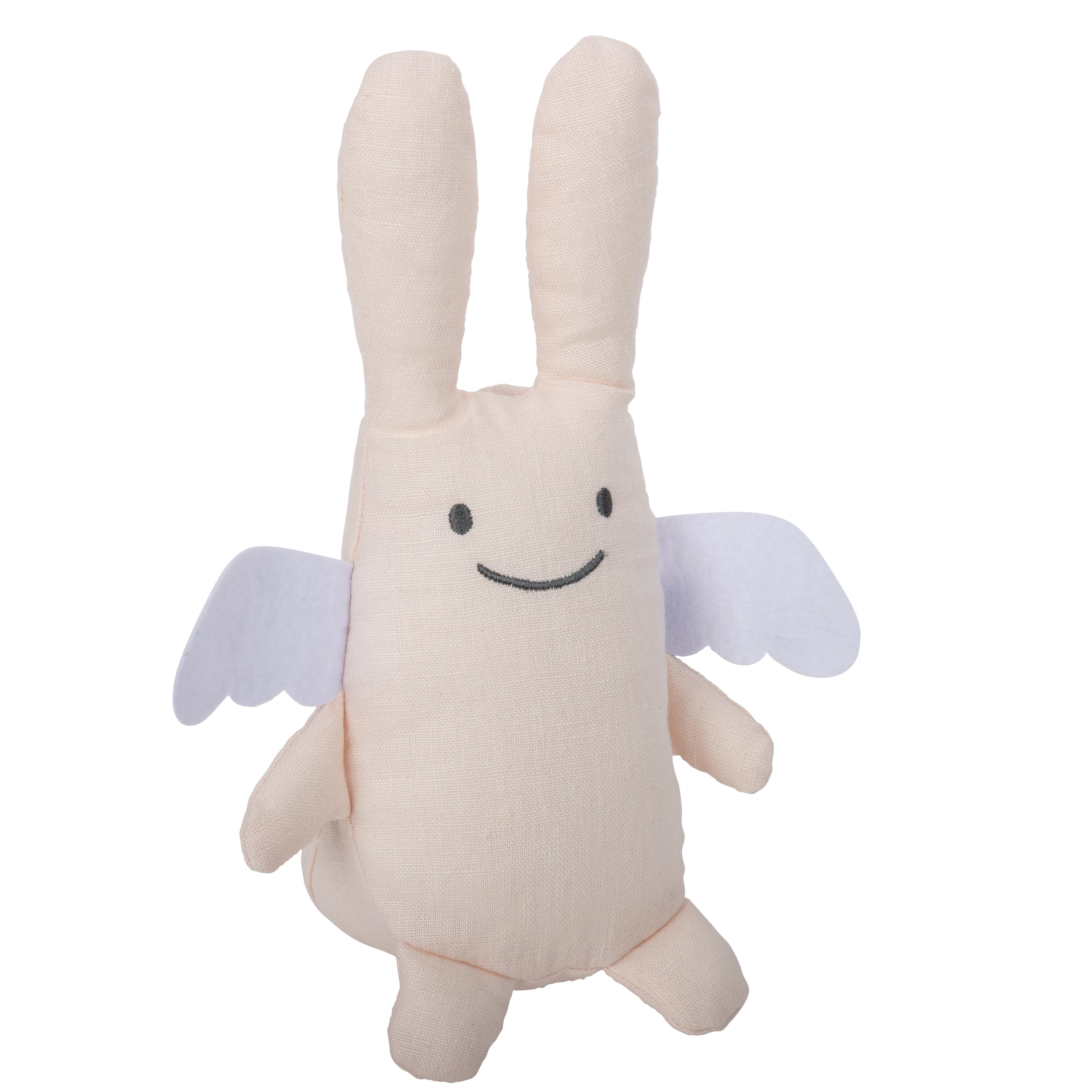 Musik Spieluhr Engelshase 24Cm - Pouder Pink Organic Cotton