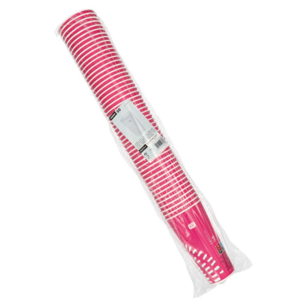 50 Trinkbecher für Kaltgetränke, Pappe 0,5 l Ø 8,97 cm · 16,83 cm pink "Rays"