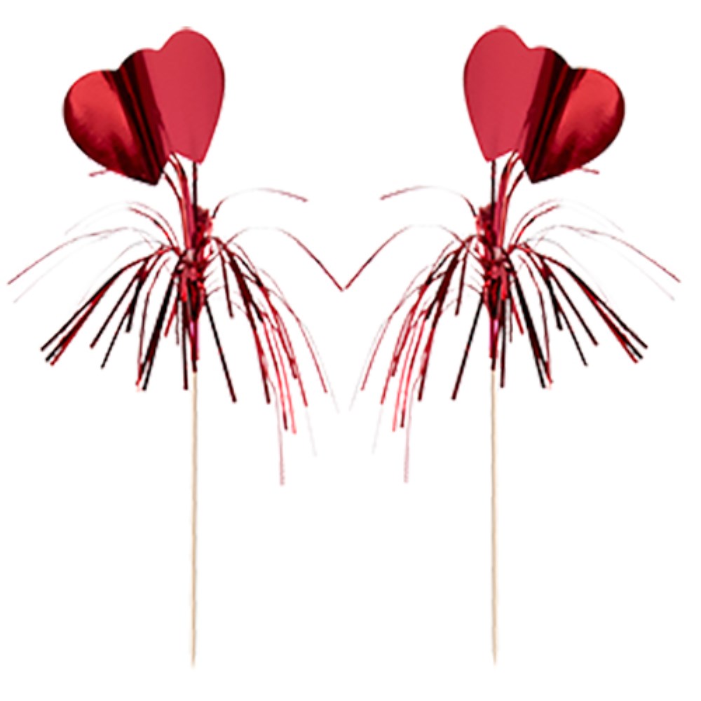 100 Deko-Picker 22 cm rot "Amore"
