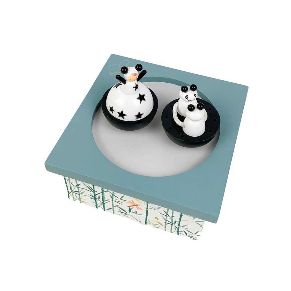 Spieldose Tanzende Panda & Mädchen