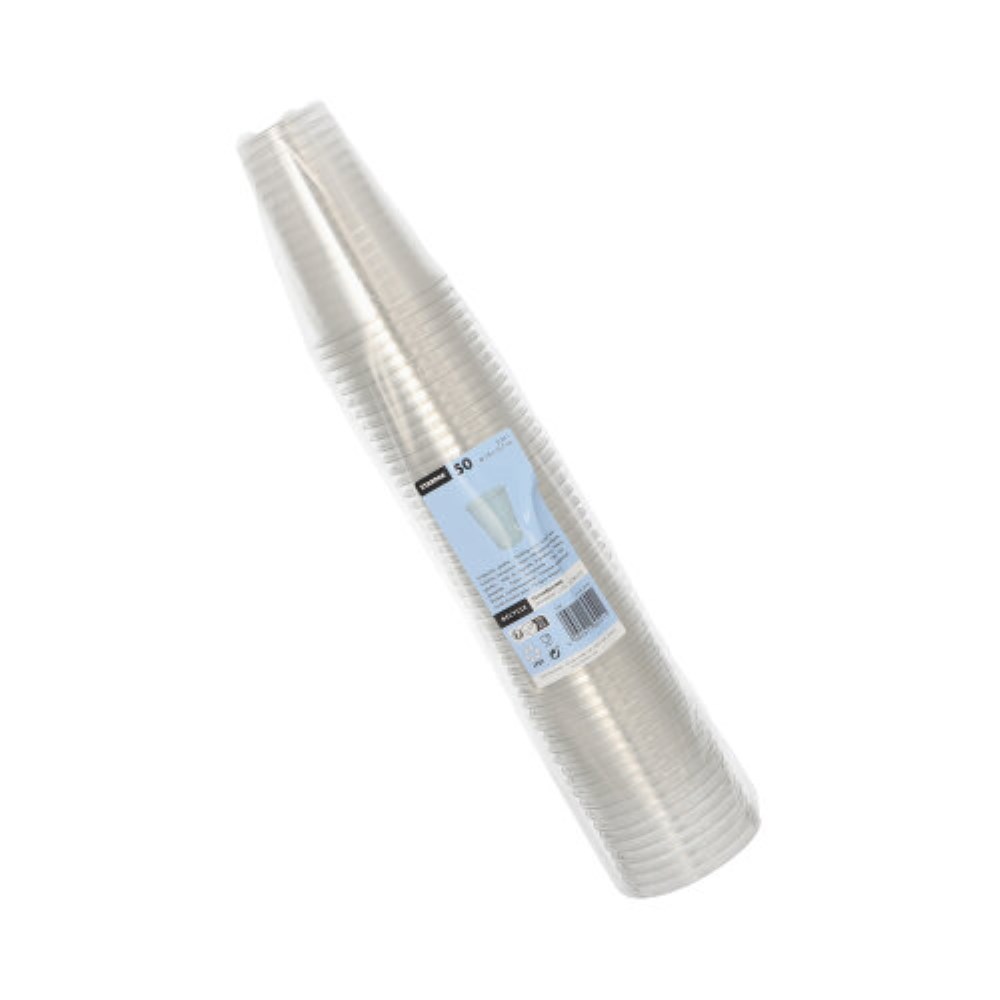 50 Trinkbecher R-PET 0,25 l Ø 7,8 cm · 10,7 cm glasklar