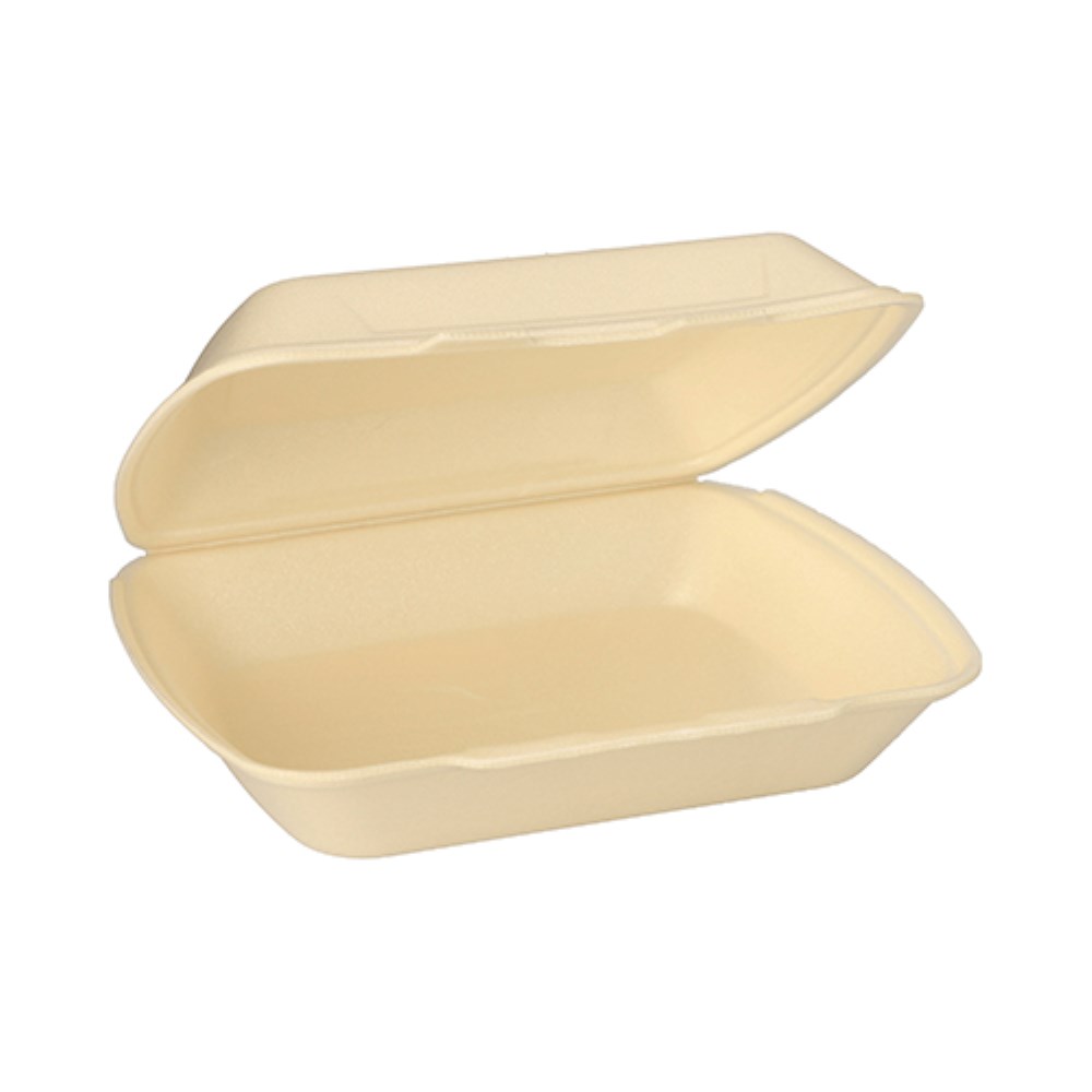 100 Menüboxen mit Klappdeckel, XPS ungeteilt 7,5 cm x 24,3 cm x 20,8 cm creme 100 Menüboxen mit Klappdeckel, XPS ungeteilt 7,5 cm x 24,3 cm x 20,8 cm creme