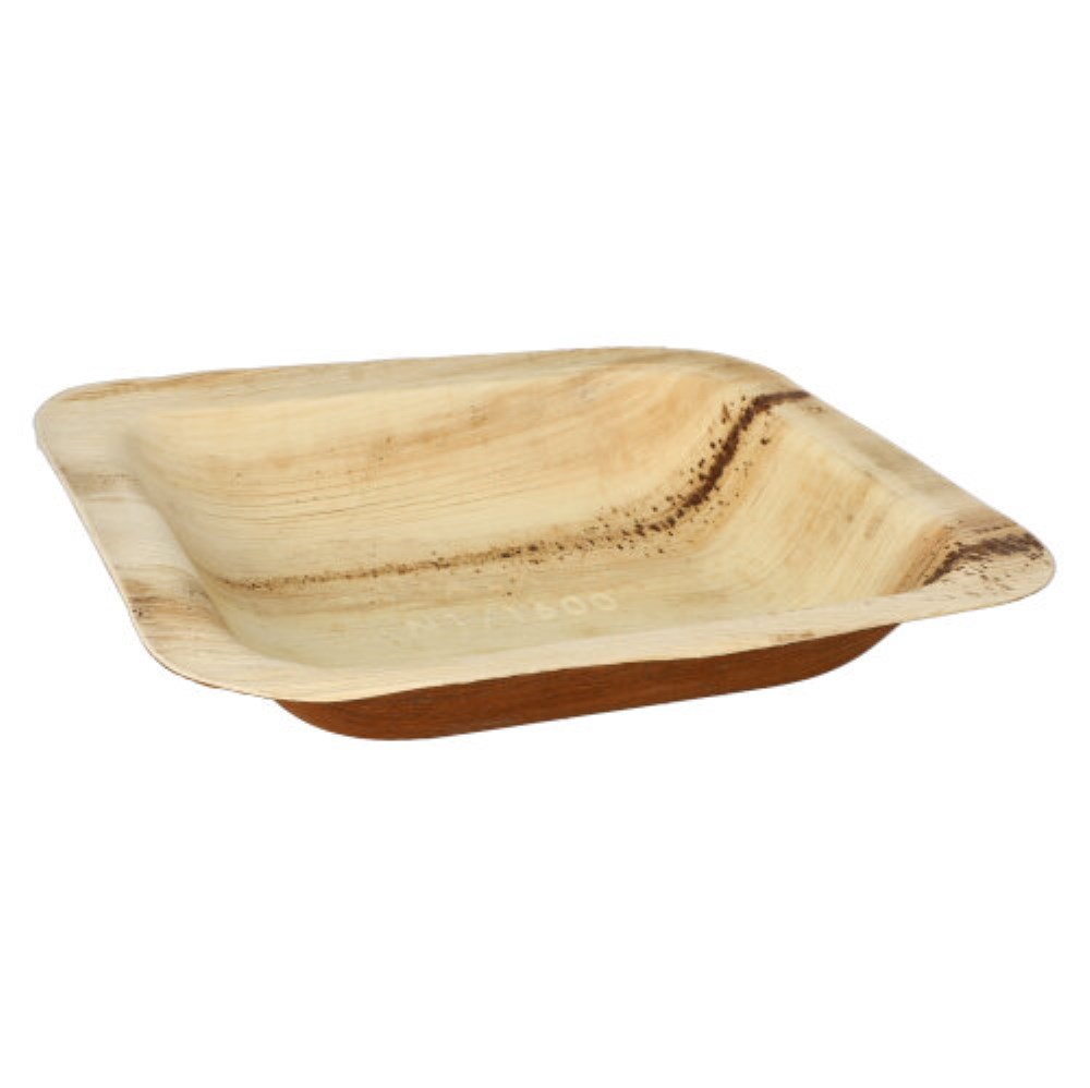 25 Siegelschalen Palmblatt "pure" eckig 900 ml 4 cm x 25 cm x 26 cm ungeteilt