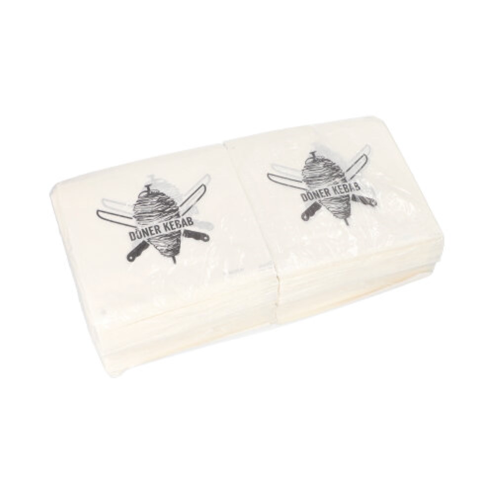 1000 Döner-Kebab-Tüten, Pergament-Ersatz 16 cm x 16 cm weiss fettdicht