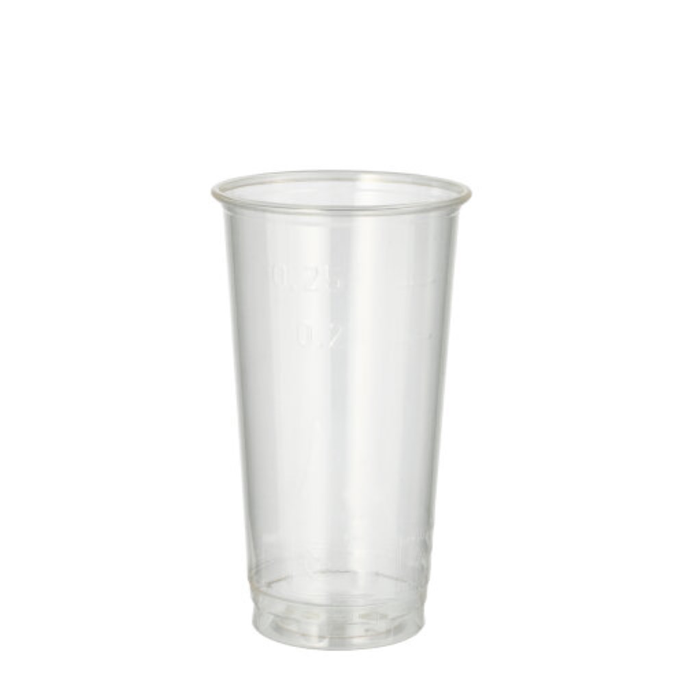 60 Bierbecher, PLA "pure" 0,2 l Ø 7,05 cm · 12,4 cm glasklar / 0,25 l