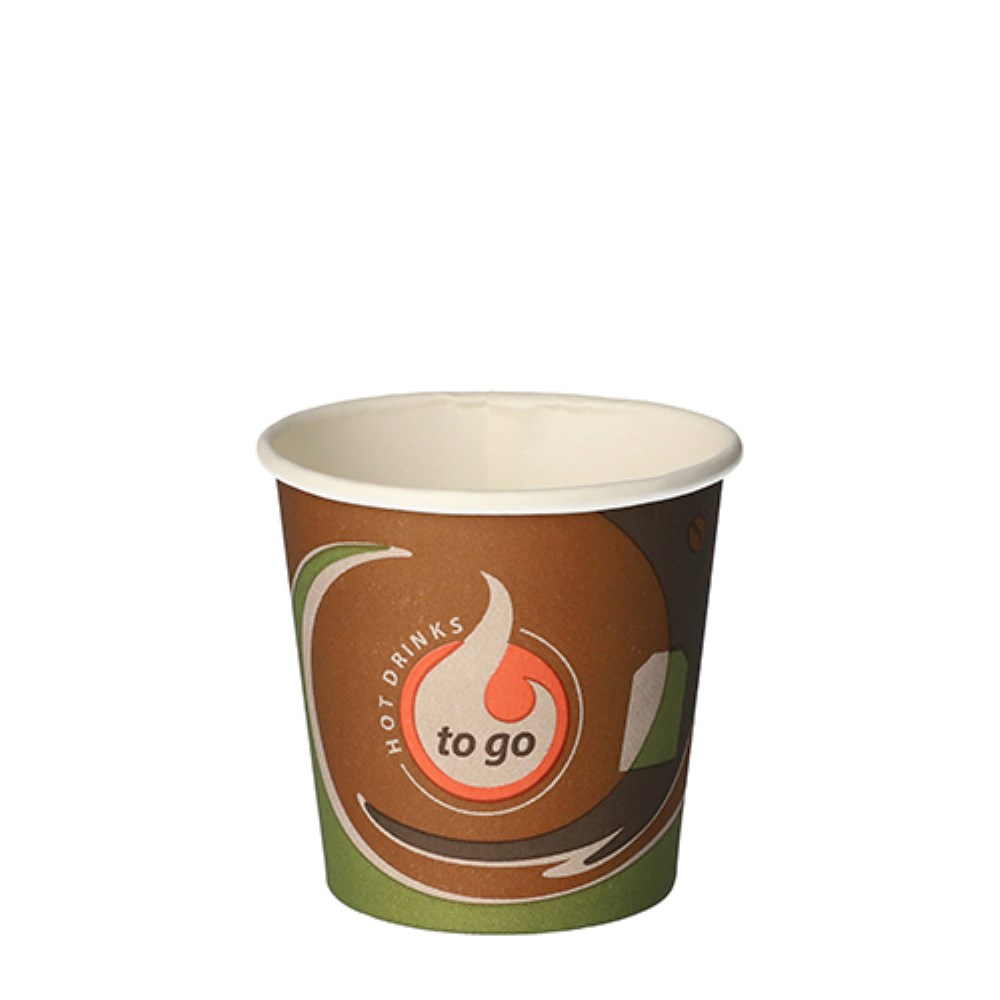 80 Trinkbecher, Pappe "To Go" 0,1 l Ø 6,3 cm · 6 cm "Barista Time"