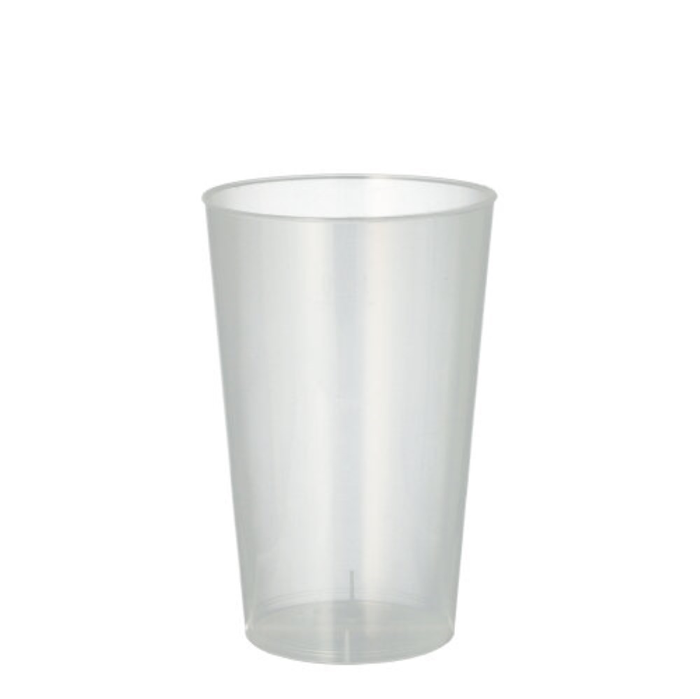 25 Mehrweg-Trinkbecher PP 0,3 l Ø 7,8 cm · 11,8 cm transluzent