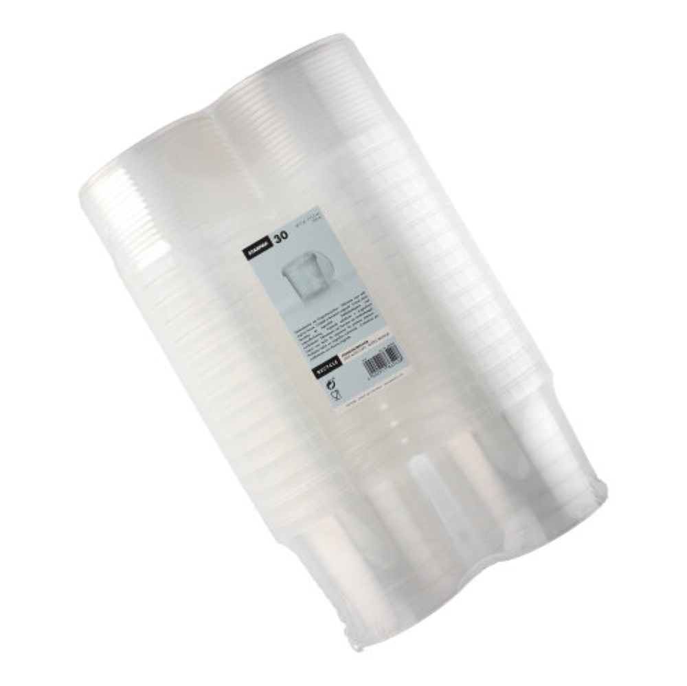 30 Feinkostbecher, PP 770 ml Ø 11,8 cm · 11,3 cm transparent mit Originalitätsverschluss