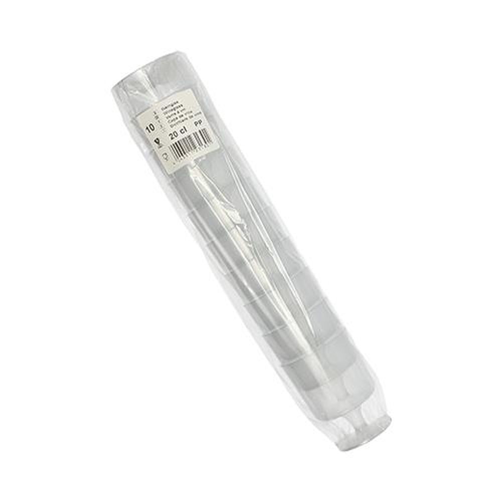 10 Stiel-Gläser für Rotwein PP 0,2 l Ø 7,2 cm · 10 cm transluzent einteilig,unzerbrechlich