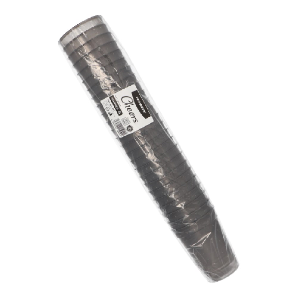 25 Mehrweg-Trinkbecher PP 0,4 l Ø 9,5 cm · 12,1 cm grau