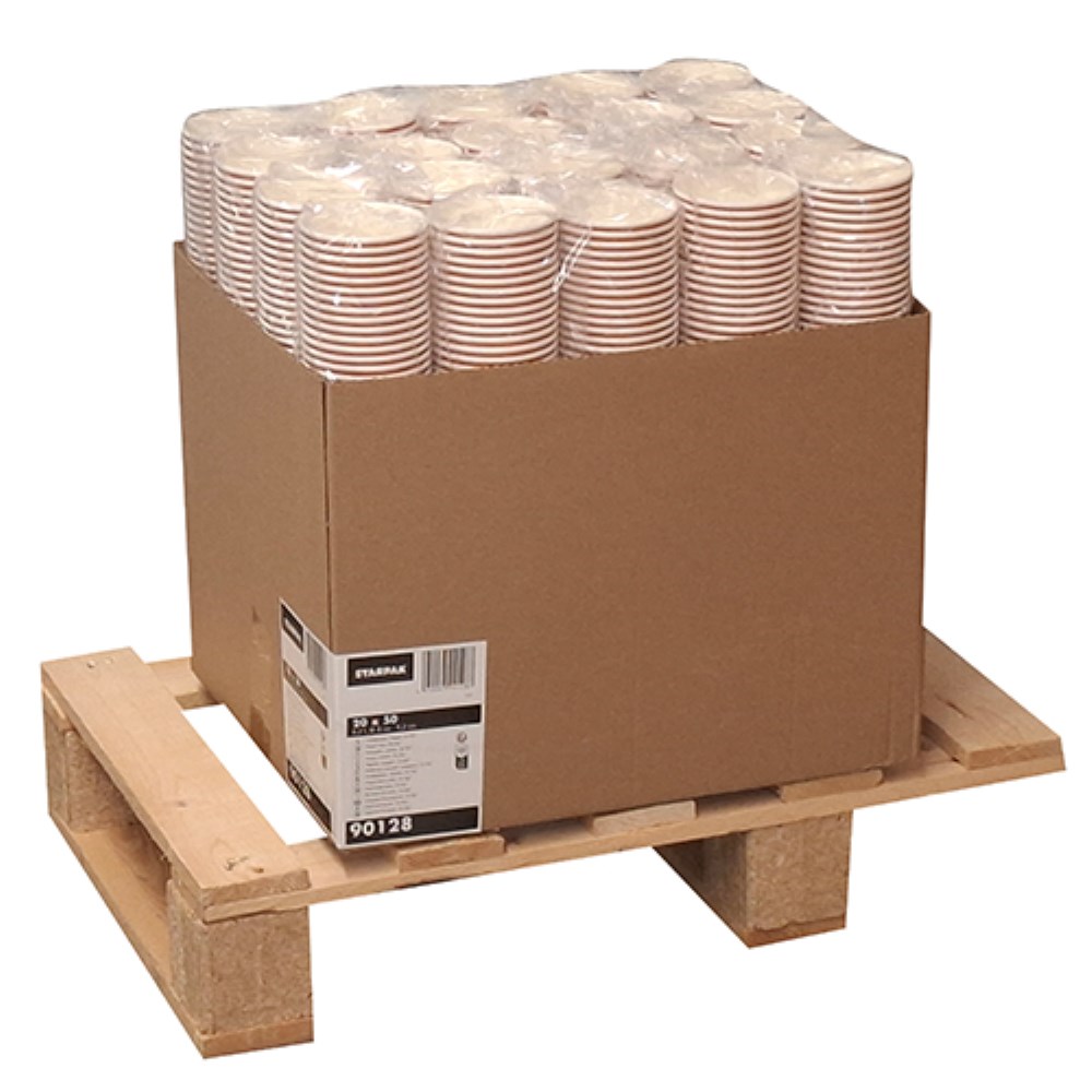 50 Trinkbecher, Pappe "To Go" 0,2 l Ø 8 cm · 9,2 cm "Coffee Rings"