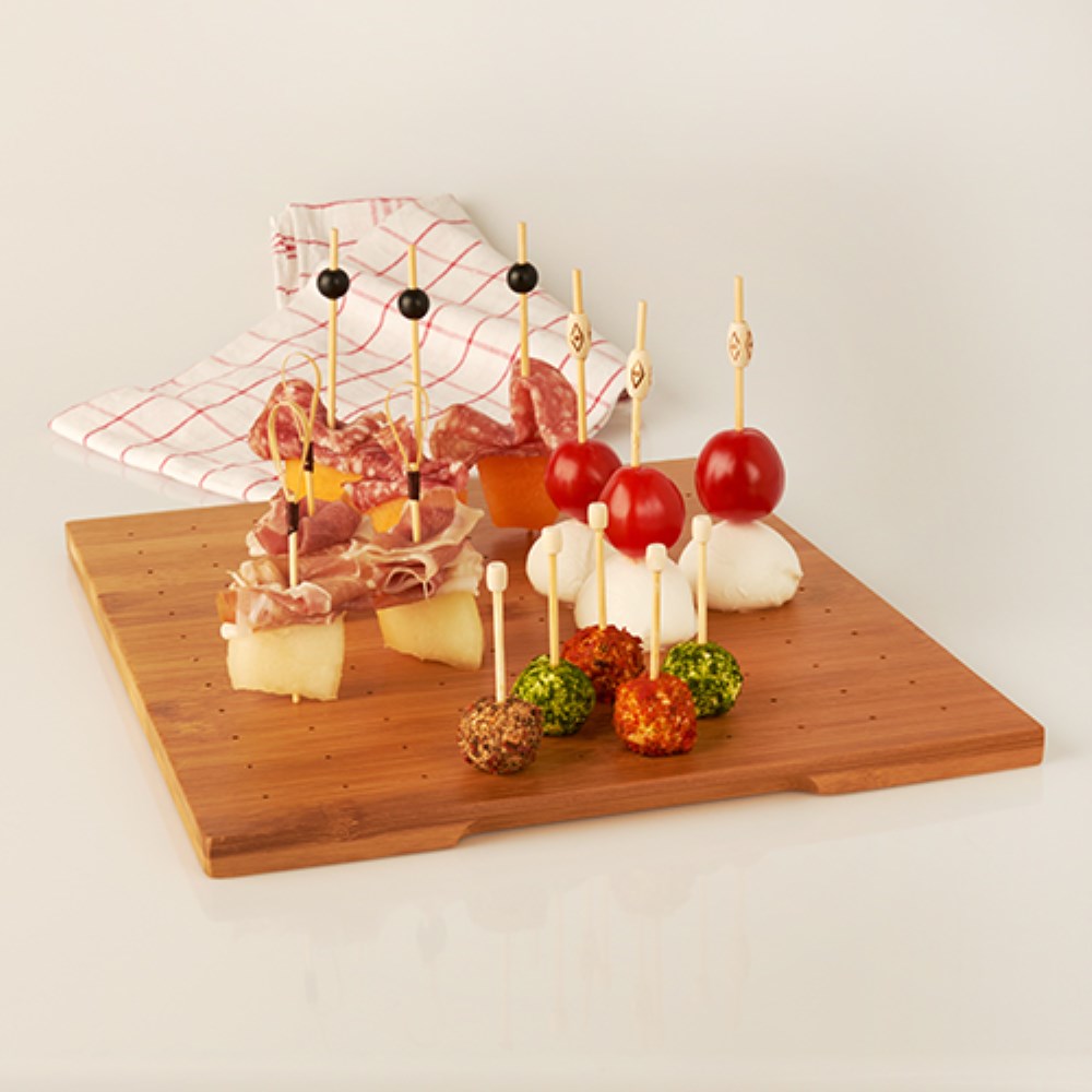 Tray für Fingerfood-Picker, Bambus "pure" 25 cm x 30 cm