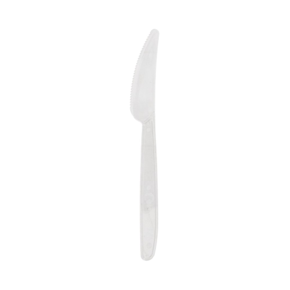 10 Mehrweg-Messer 18,5 cm transparent