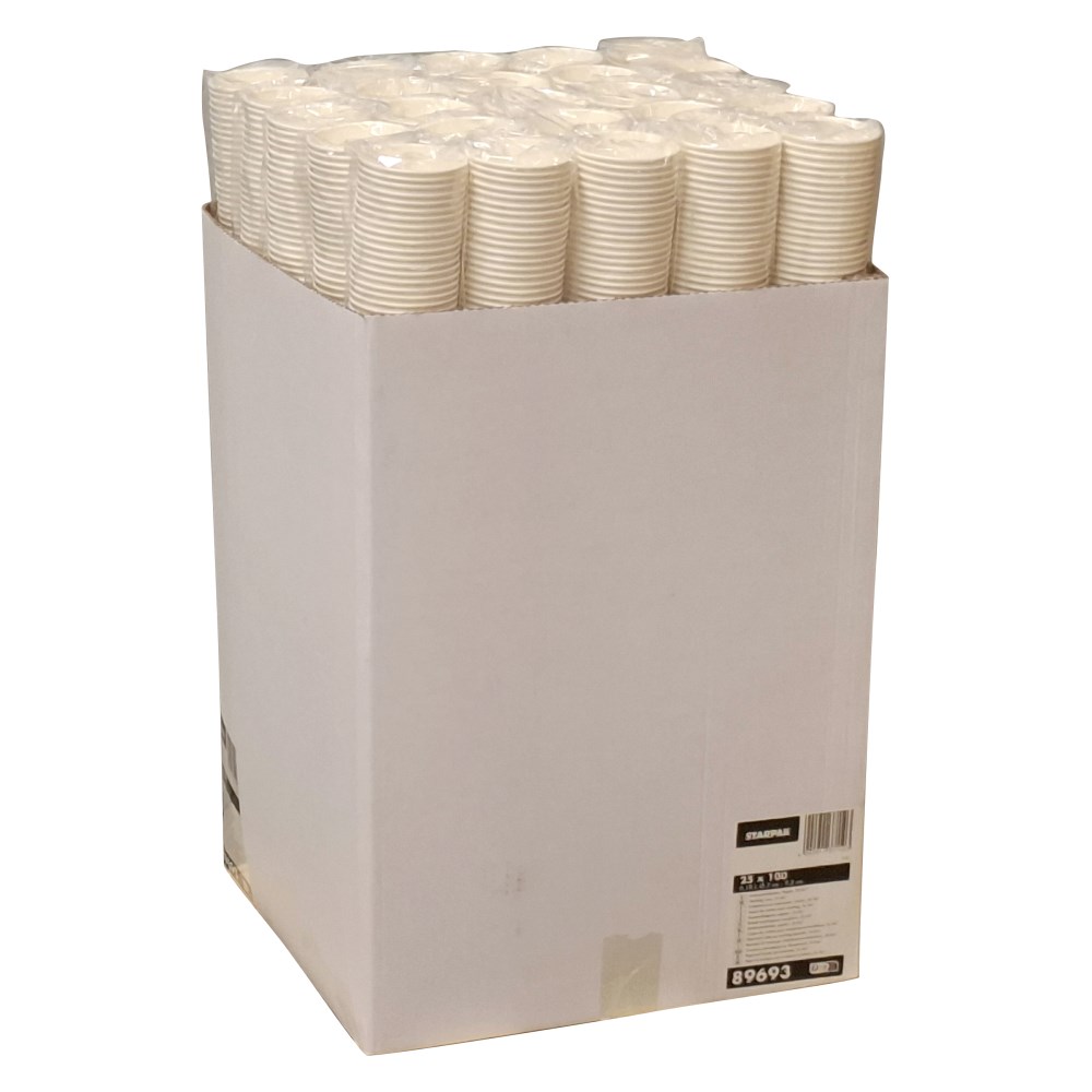 100 Automatenbecher, Pappe "To Go" 0,18 l Ø 7 cm · 9,2 cm weiss