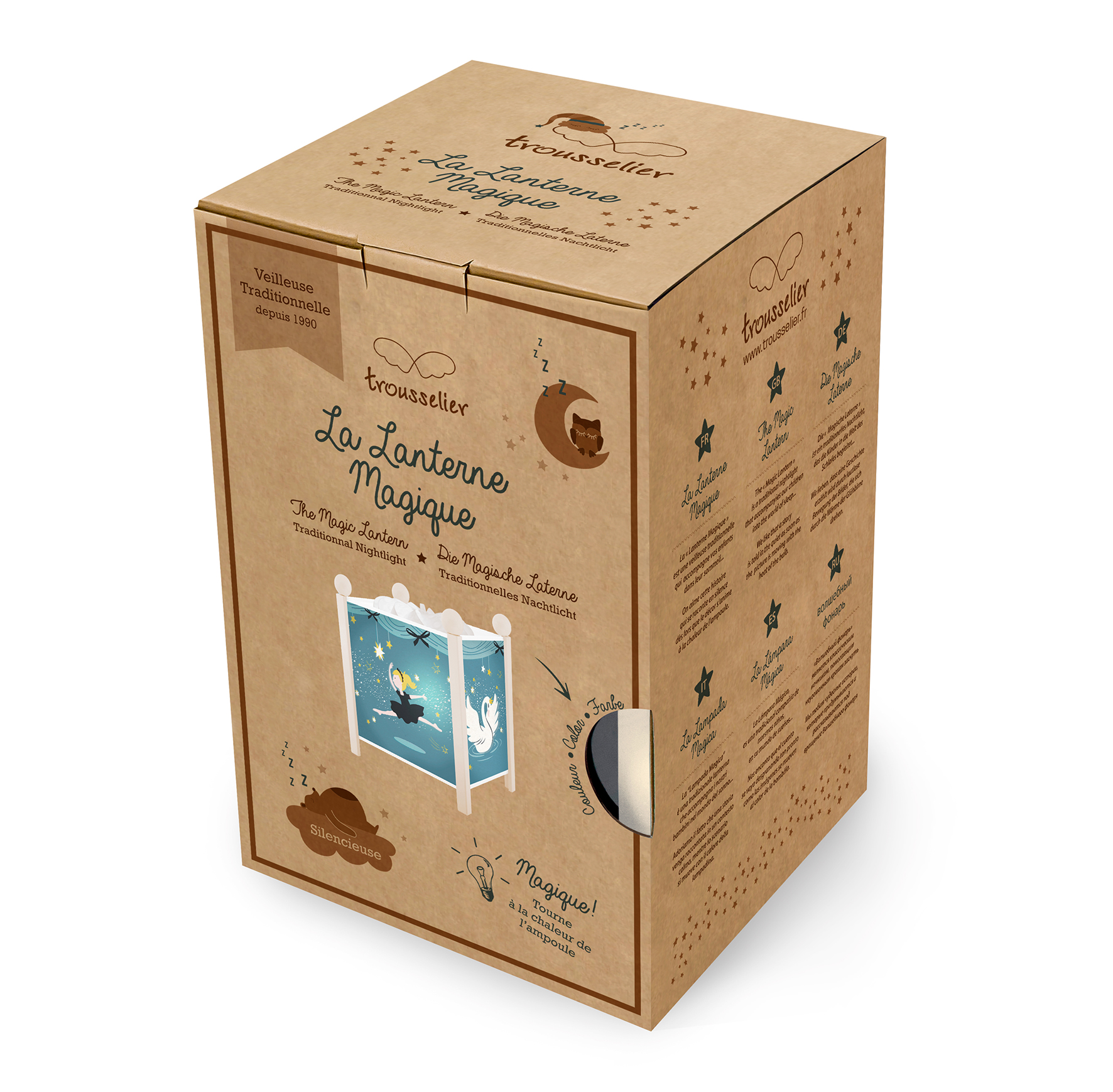 Nacht Licht - Magische Laterne Ballerina - Weiss 12V