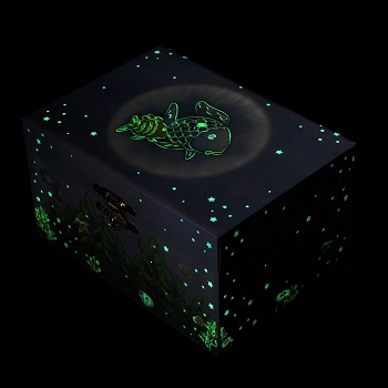 Phosphoreszierende Spieldose Regenbogenfisch© - Leuchtet in der Nacht