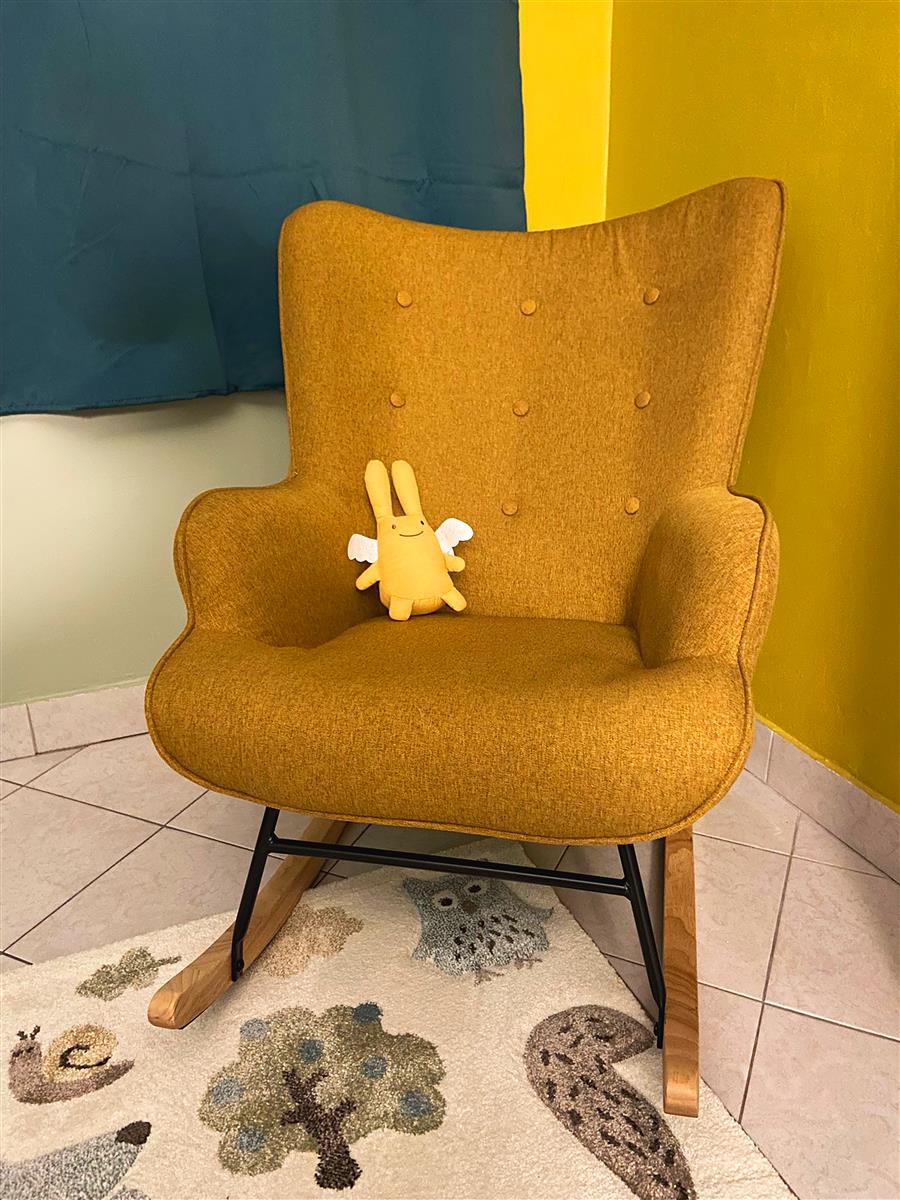 Musik Spieluhr Engelshase 24Cm - Curry Organic Cotton