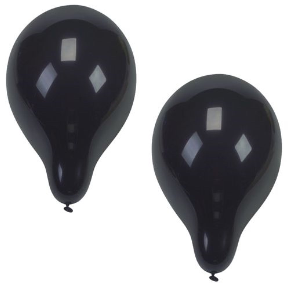 10 Luftballons Ø 25 cm schwarz