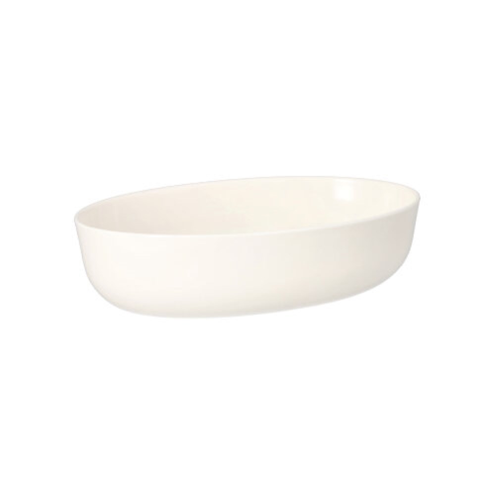 15 Mehrweg-Schalen oval 900 ml 5,5 cm x 13,5 cm x 20,5 cm weiss "Cella"