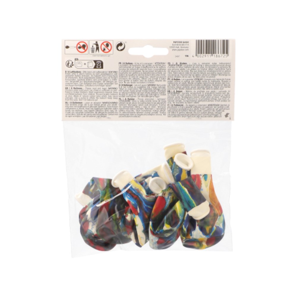 8 Luftballons Ø 22 cm "Multicolour"