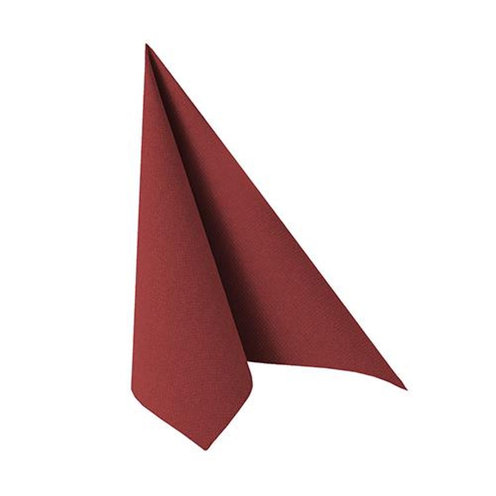20 Servietten "ROYAL Collection" 1/4-Falz 25 cm x 25 cm bordeaux