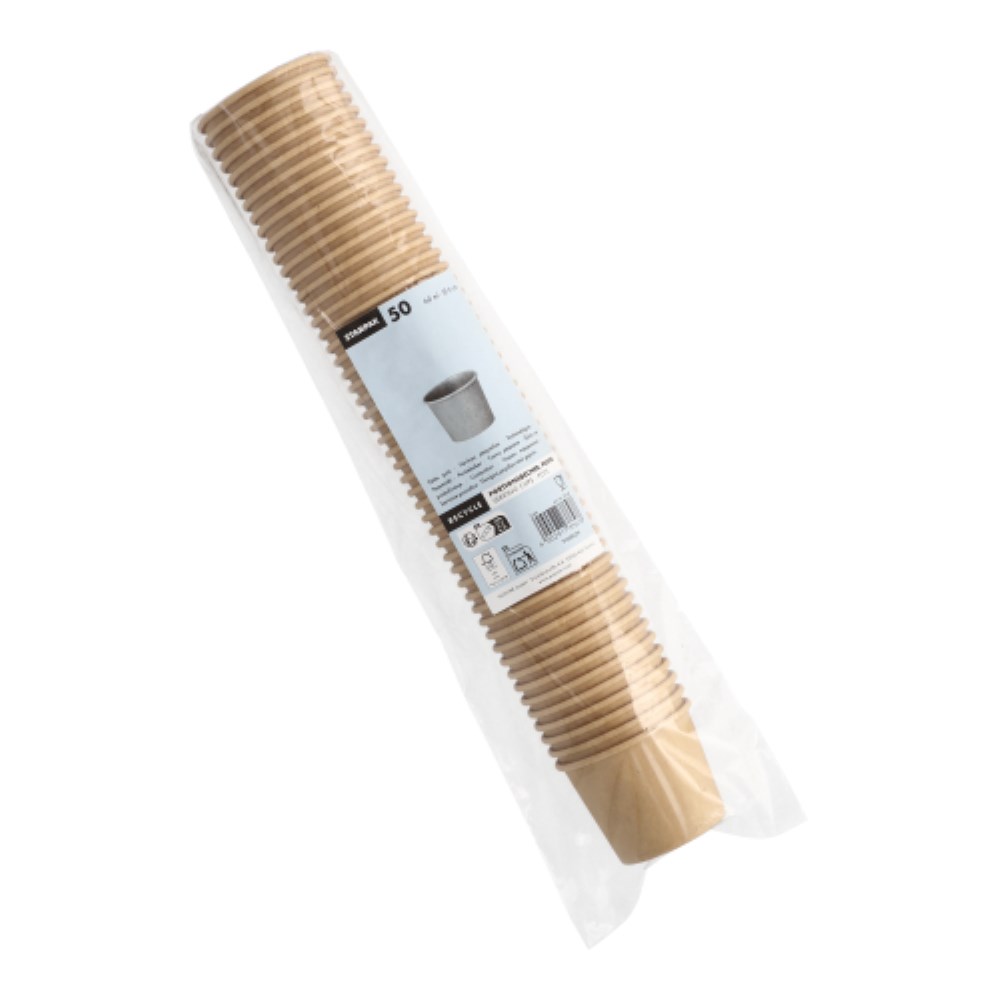 50 Portionsbecher, Pappe 60 ml Ø 6 cm · 4,9 cm braun