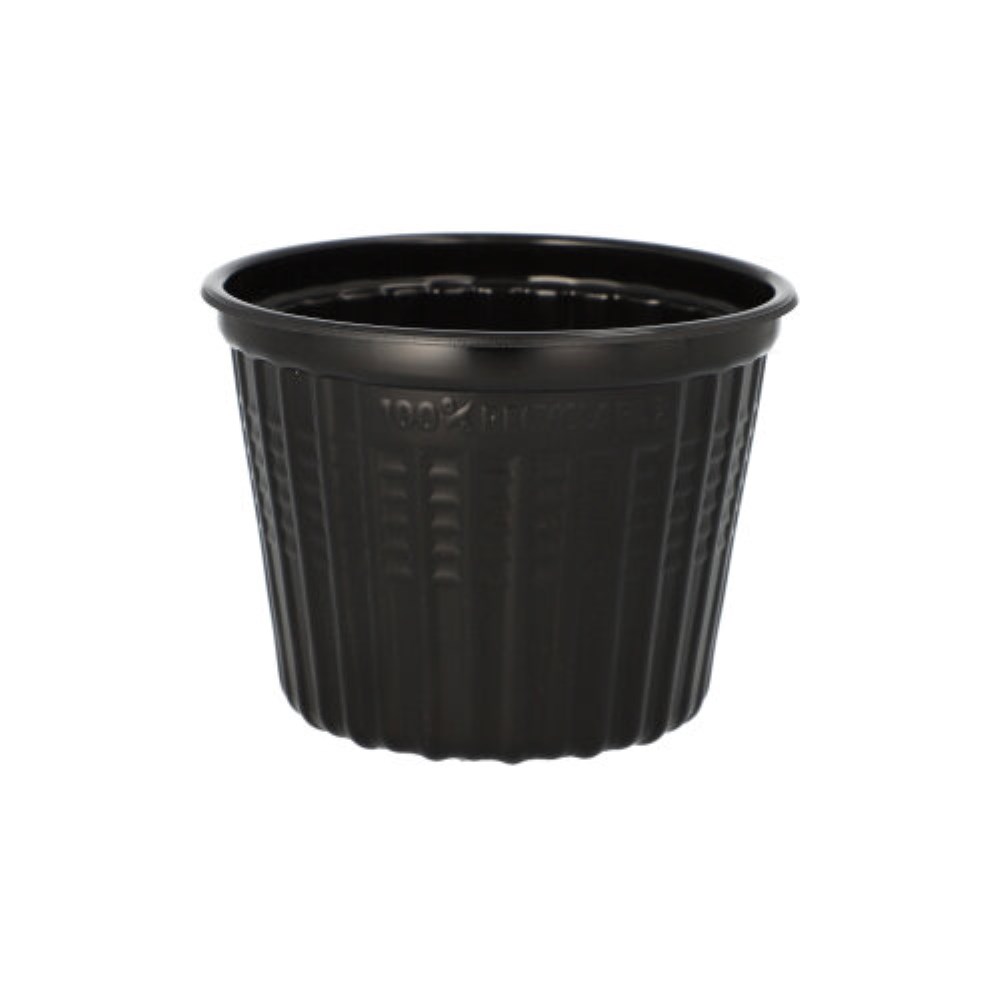 25 Mehrweg-Snack- und Suppenbecher PP 500 ml Ø 11,5 cm · 8,5 cm schwarz