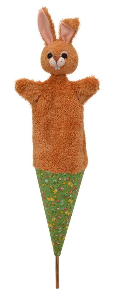 Stabpuppe Hase  - made in Europe - Vintage Spielzeug