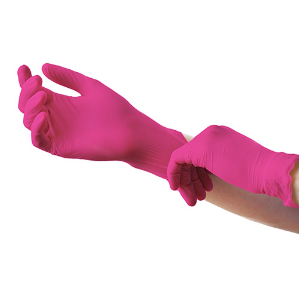 100 "Medi-Inn Classic" Handschuhe, Nitril puderfrei magenta "Nitril Magenta" Größe: XL