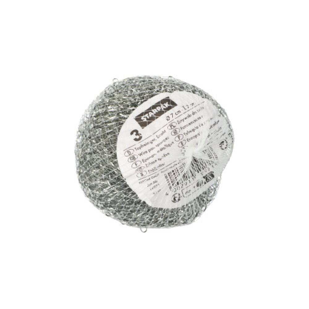 3 Topfreiniger, Draht Ø 7 cm · 2 cm , kratzend