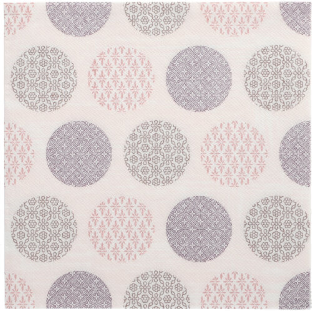 50 Servietten "ROYAL Collection" 1/4-Falz 40 cm x 40 cm rosa "Rococo"