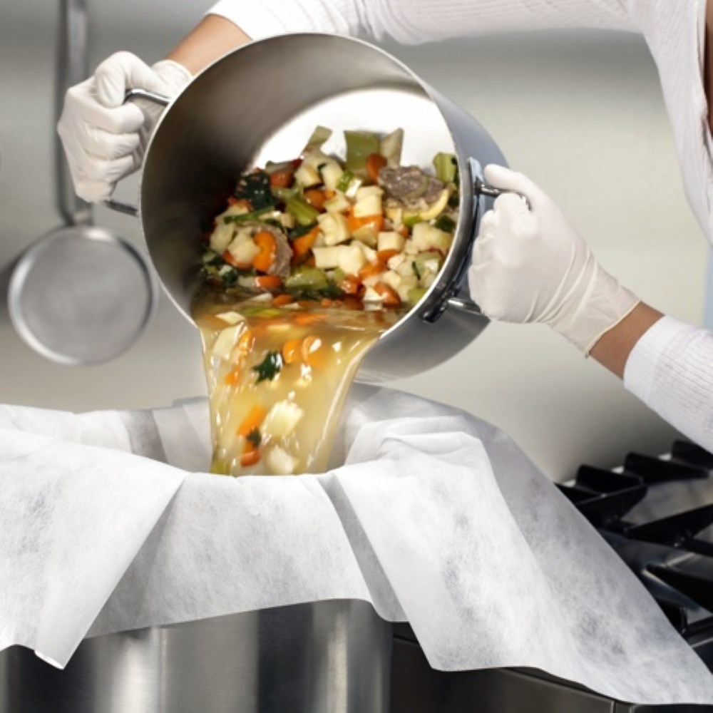 10 Passier- und Filtertücher 100 cm x 100 cm weiss