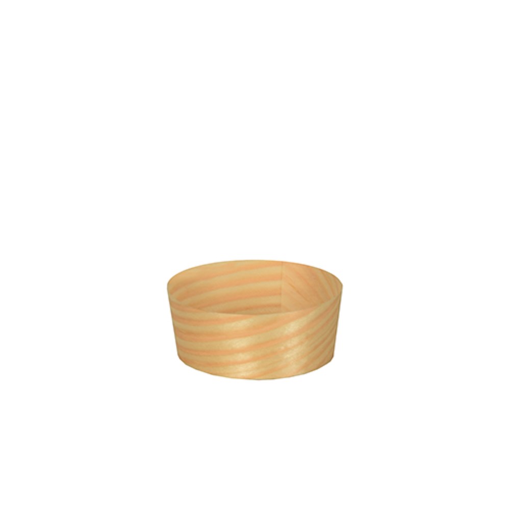 50 Fingerfood - Schalen, Holz "pure" rund Ø 5 cm · 2 cm