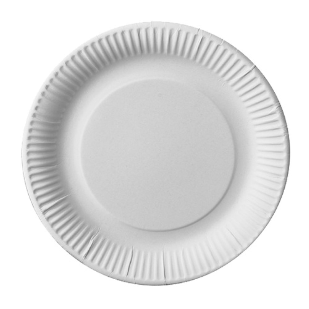 50 Teller, Pappe "pure" rund Ø 23 cm weiss
