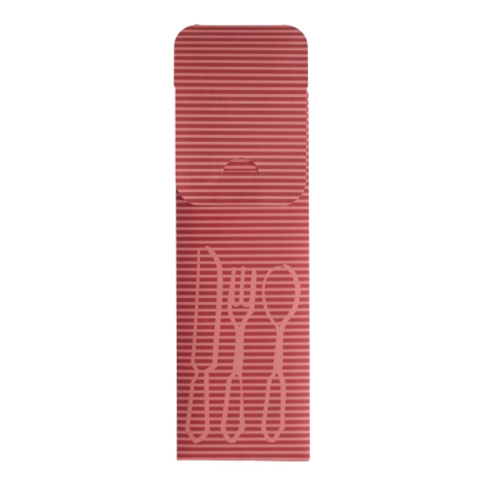 100 Bestecktaschen 23,5 cm x 7,3 cm bordeaux inklusive farbiger Bistro Serviette