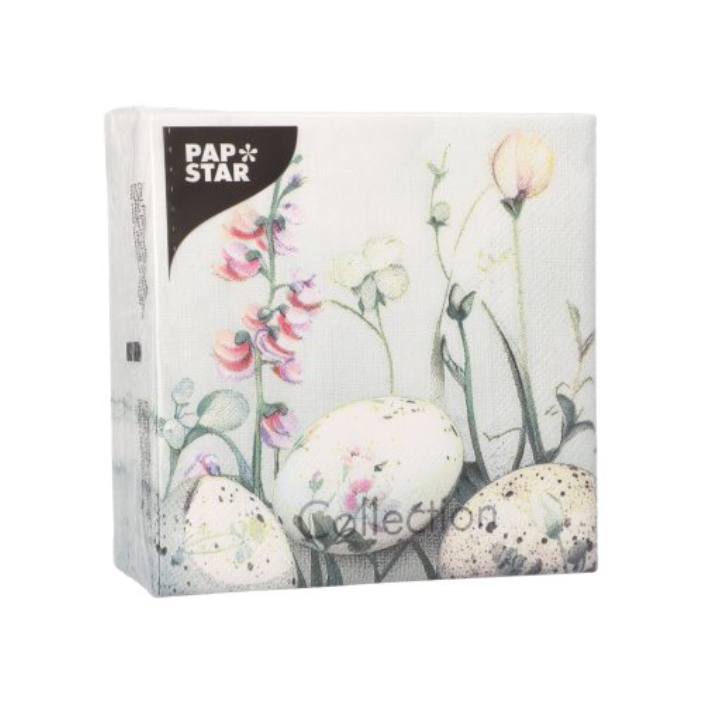 50 Servietten, 3-lagig 1/4-Falz 25 cm x 25 cm "Pastell Eggs" 50 Servietten, 3-lagig 1/4-Falz 25 cm x 25 cm "Pastell Eggs"
