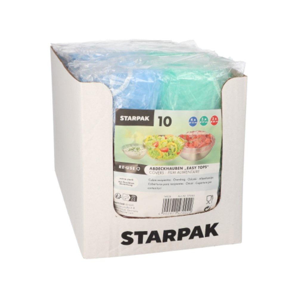 10 Abdeckhauben farbig sortiert "Easy Tops"