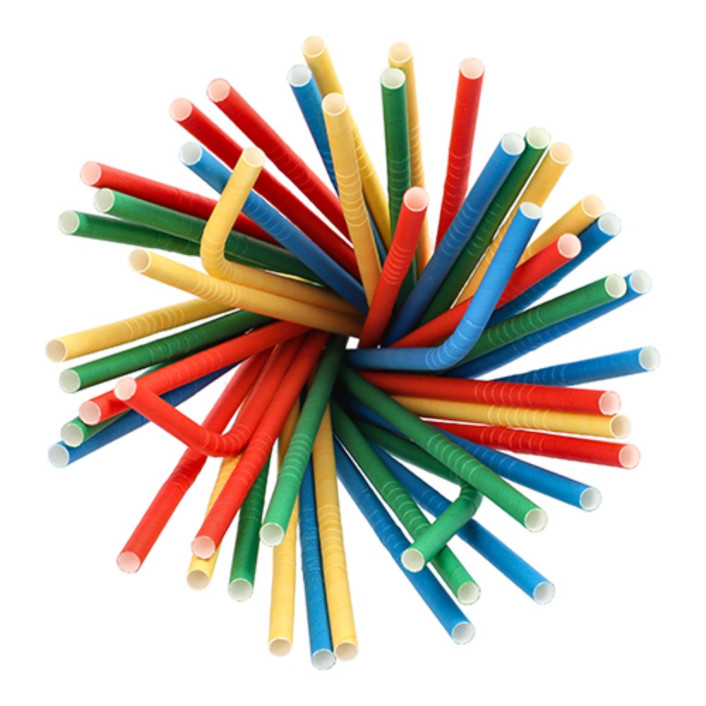100 Shake-Halme Papier Ø 8 mm · 25 cm farbig sortiert flexibel 100 Shake-Halme Papier Ø 8 mm · 25 cm farbig sortiert flexibel