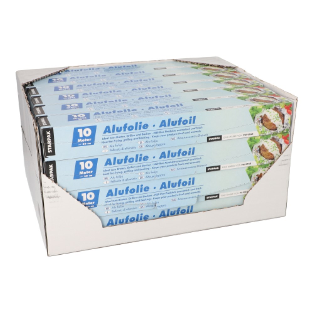 Alufolie 10 m x 30 cm in Faltschachtel