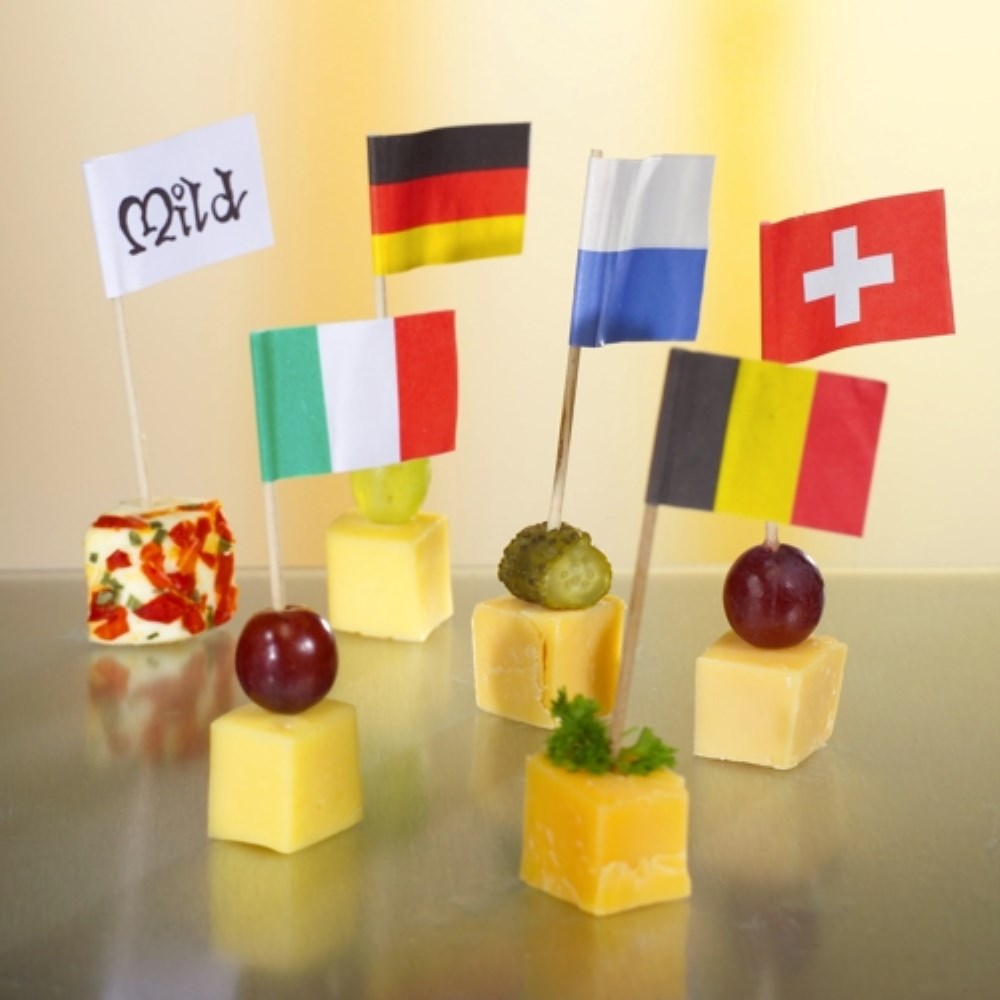 500 Deko-Picker 8 cm "Nationen"
