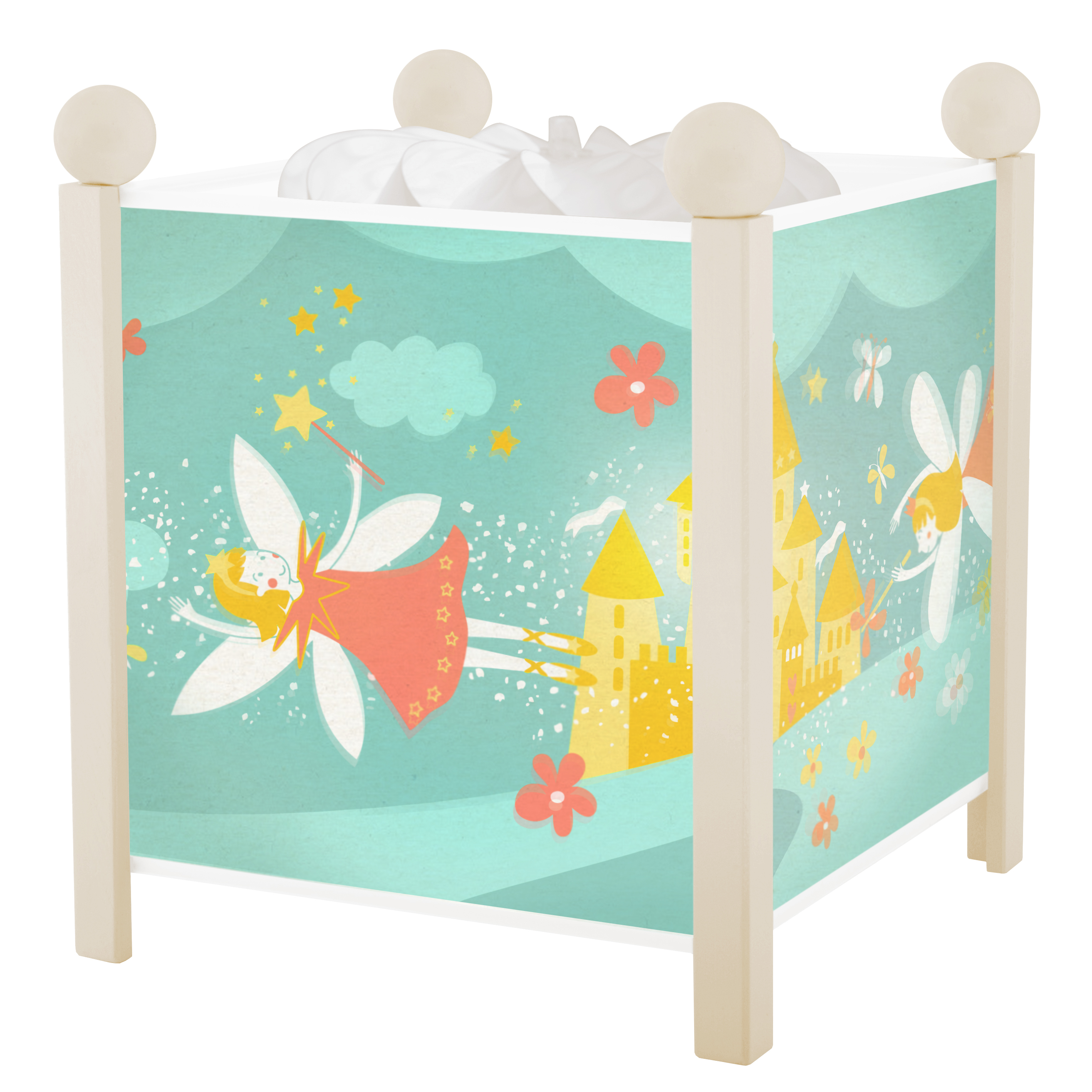 Nacht Licht - Magische Laterne Elfen Prinzessin - Weiss 12V