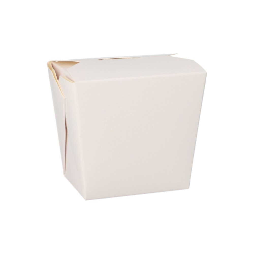 50 Snackboxen "ASIA" eckig 470 ml 8,5 cm x 7,5 cm x 5,5 cm weiss
