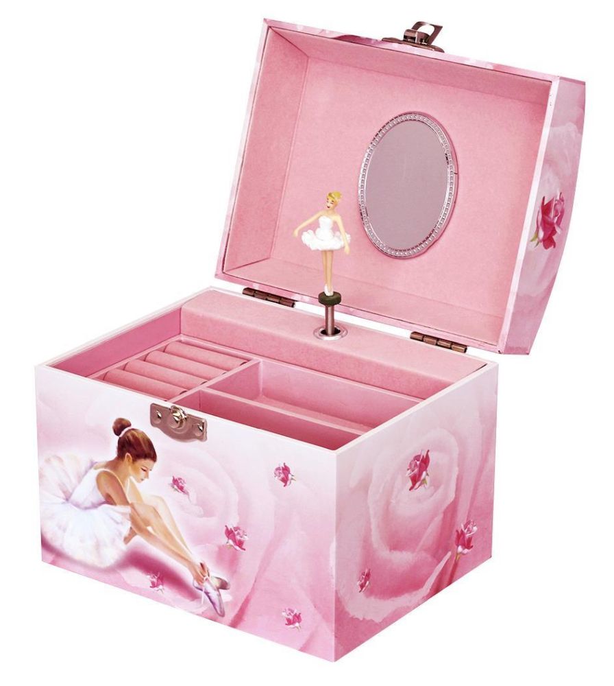 Phosphoreszierende Musik Schmuck Koffer Tänzerin Rosa - Leuchtet in der Nacht