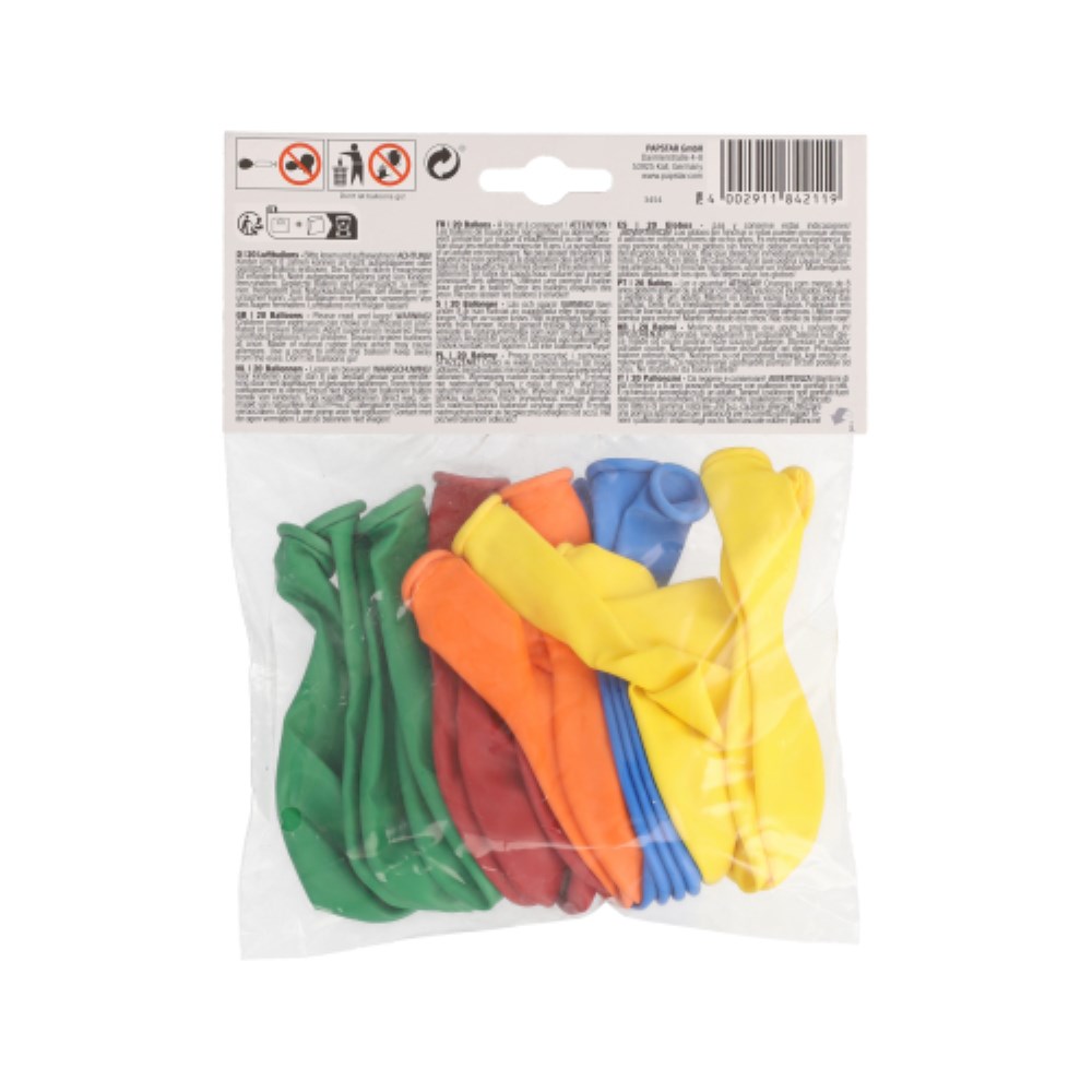 20 Luftballons Ø 29 cm farbig sortiert 20 Luftballons Ø 29 cm farbig sortiert