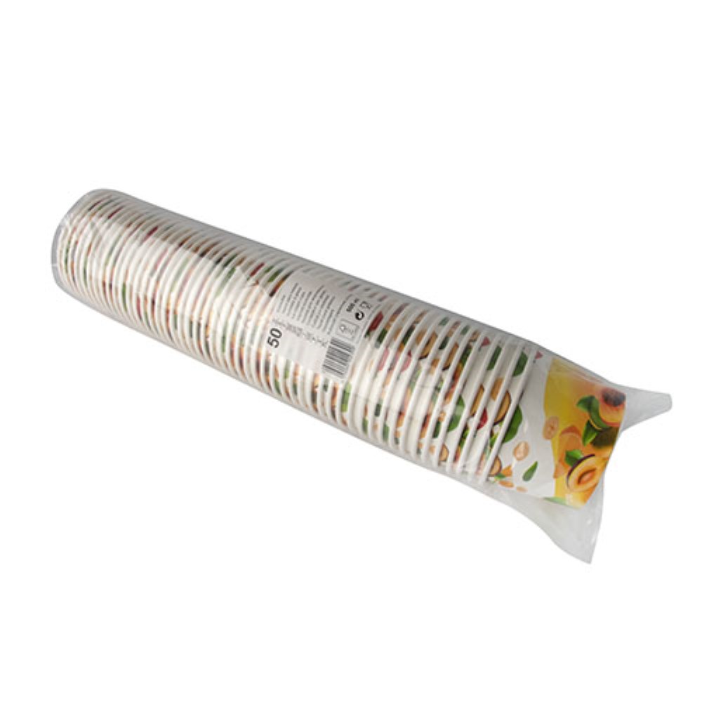 50 Eisbecher, Pappe 500 ml Ø 11,2 cm · 7,8 cm lila "Icelove"