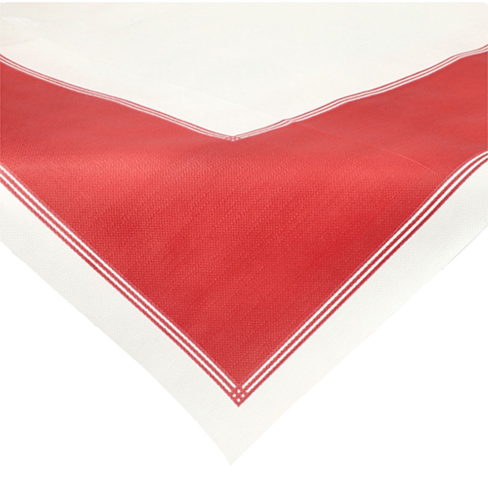 20 Mitteldecken, stoffähnlich, Vlies "soft selection plus" 80 cm x 80 cm bordeaux "Frame"