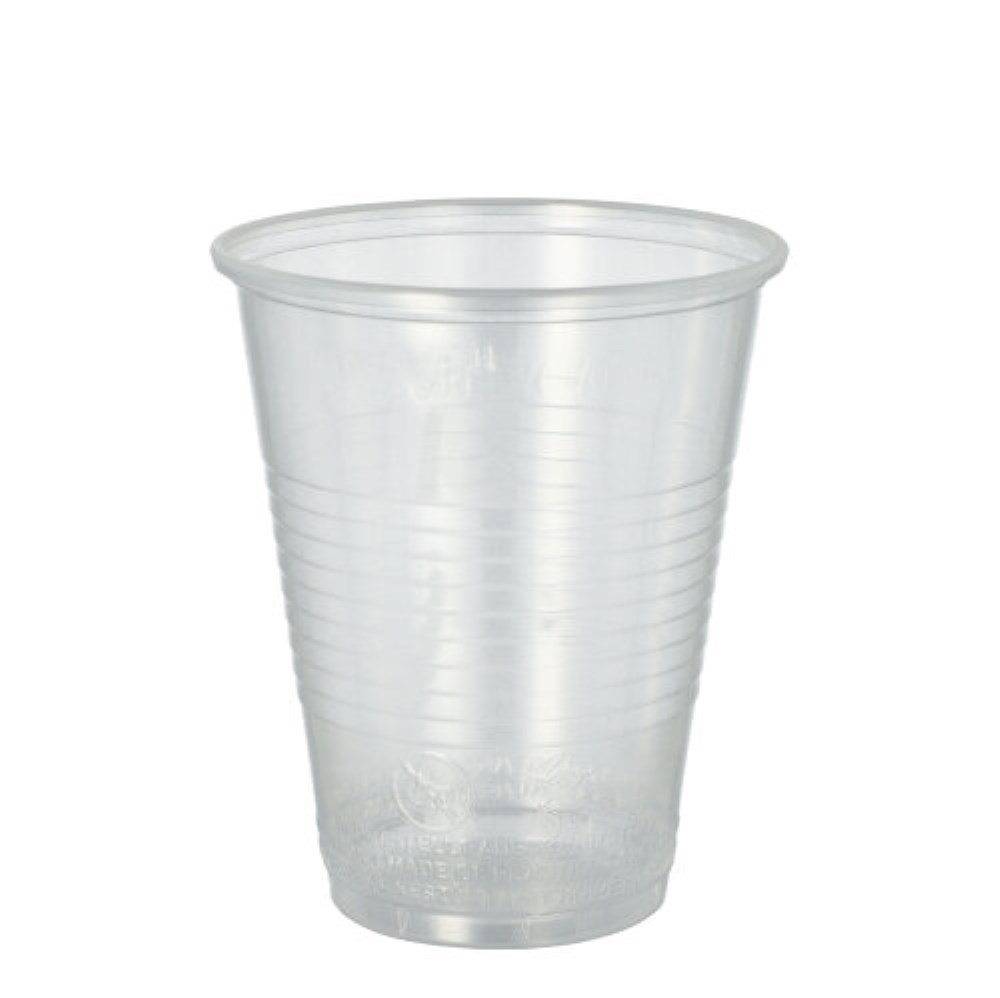 20 Trinkbecher, PP 0,3 l Ø 9,5 cm · 11,1 cm transparent mit Schaumrand