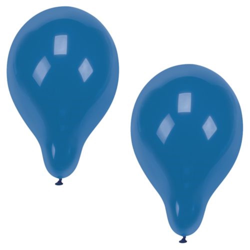 100 Luftballons Ø 25 cm blau