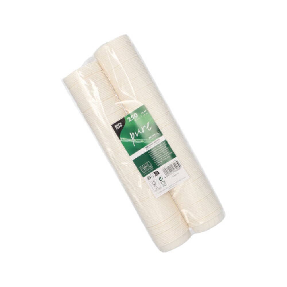 250 Dressingbecher, Papier "pure" 25 ml Ø 6 cm · 1,5 cm weiss